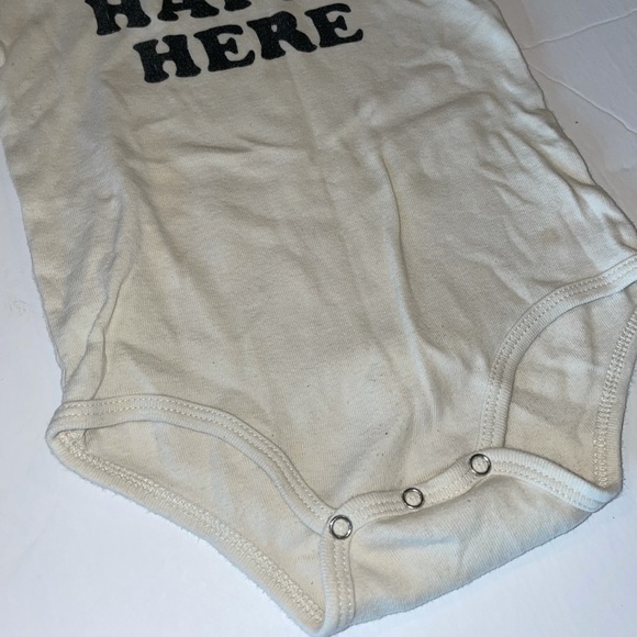 Little Adi Co Cream Onesie with black letters - Picture 3 of 5